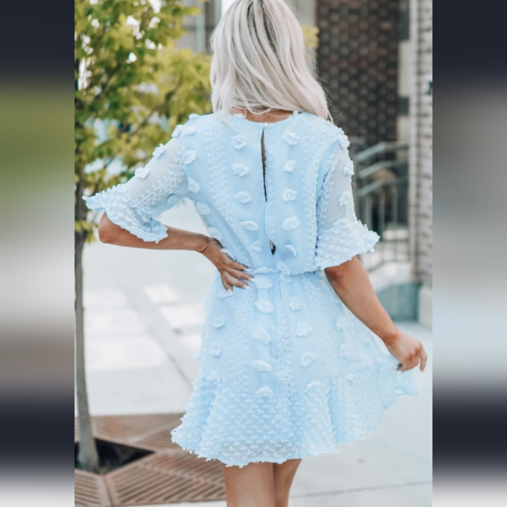 Swiss Dot Mini Dress - image 7